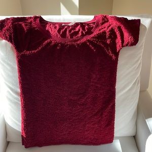 Rag and Bone Burgundy Fancy Tee